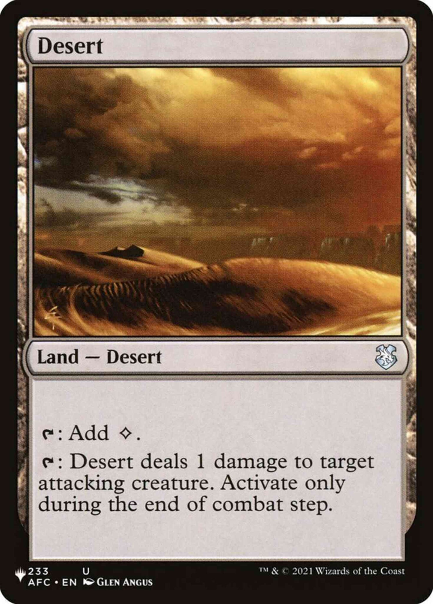 Desert [AFC-233] [The List] [Non-Foil]
