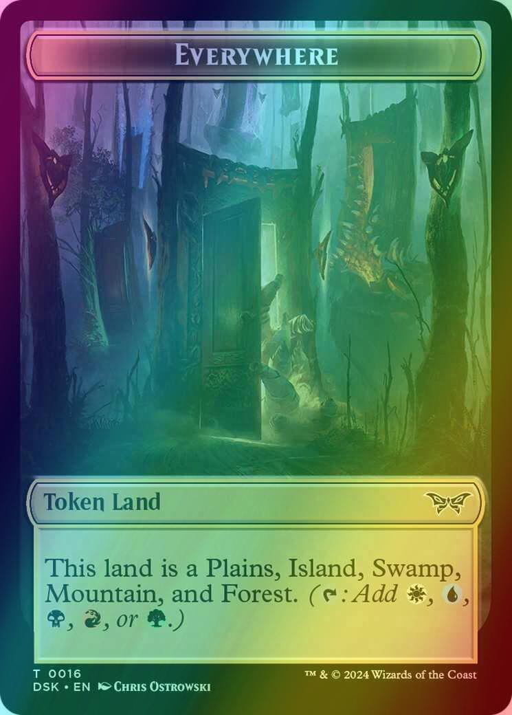 Copy Token (01) // Everywhere Token (16) [Duskmourn: House of Horror: Tokens] [Foil]