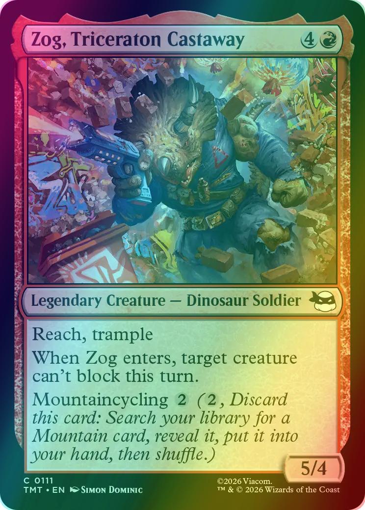 Zog, Triceraton Castaway [111] [Teenage Mutant Ninja Turtles] [Foil]