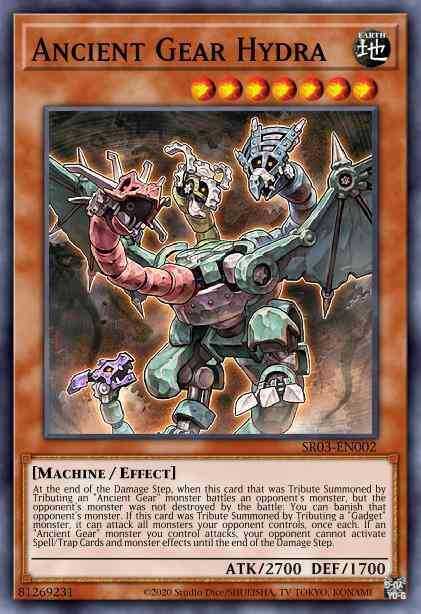 Ancient Gear Hydra - SR03-EN002 - Super Rare - 1st Edition