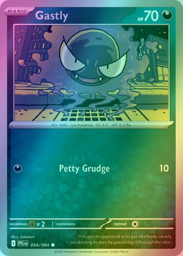 Gastly - 054/094 - Common [me02-054] [Reverse Holo]