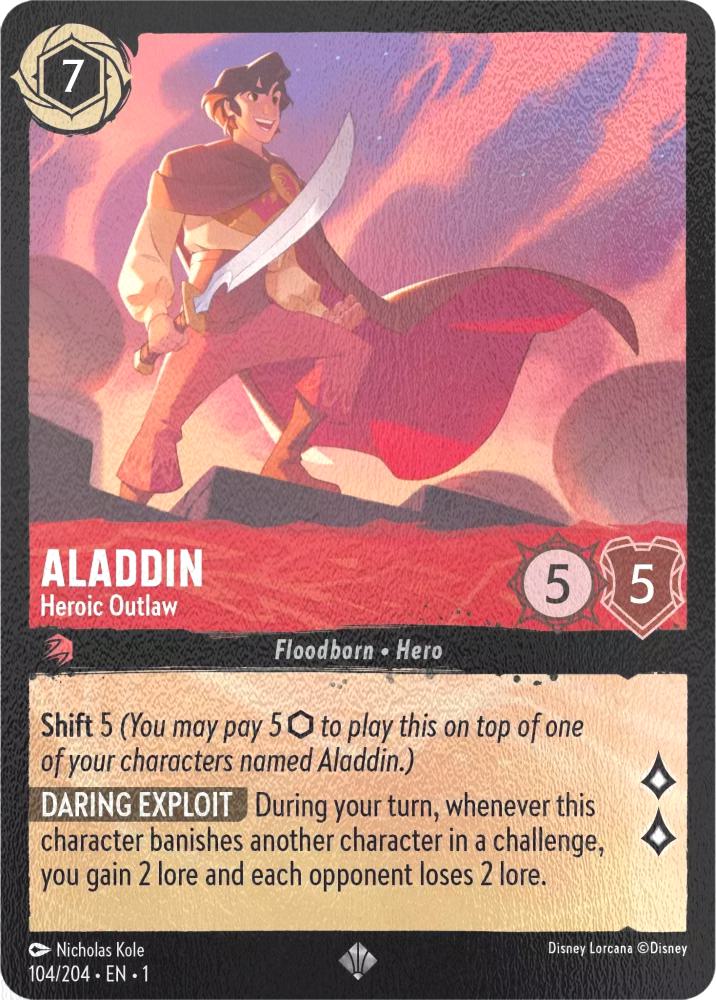 Aladdin - Heroic Outlaw - 104/204 [The First Chapter] [Cold Foil]