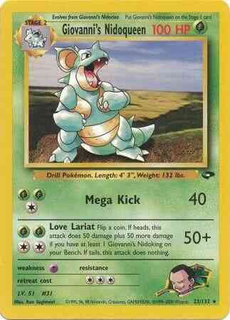 Giovanni's Nidoqueen - 23/132 - Rare - Unlimited [gym2U-23] [Non-Holo]