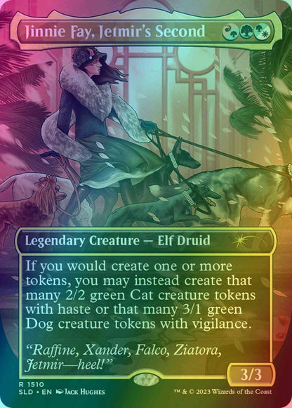 Jinnie Fay, Jetmir's Second // Jinnie Fay, Jetmir's Second [1510] [Borderless] [Raining Cats and Dogs] [Secret Lair Drop] [Foil]
