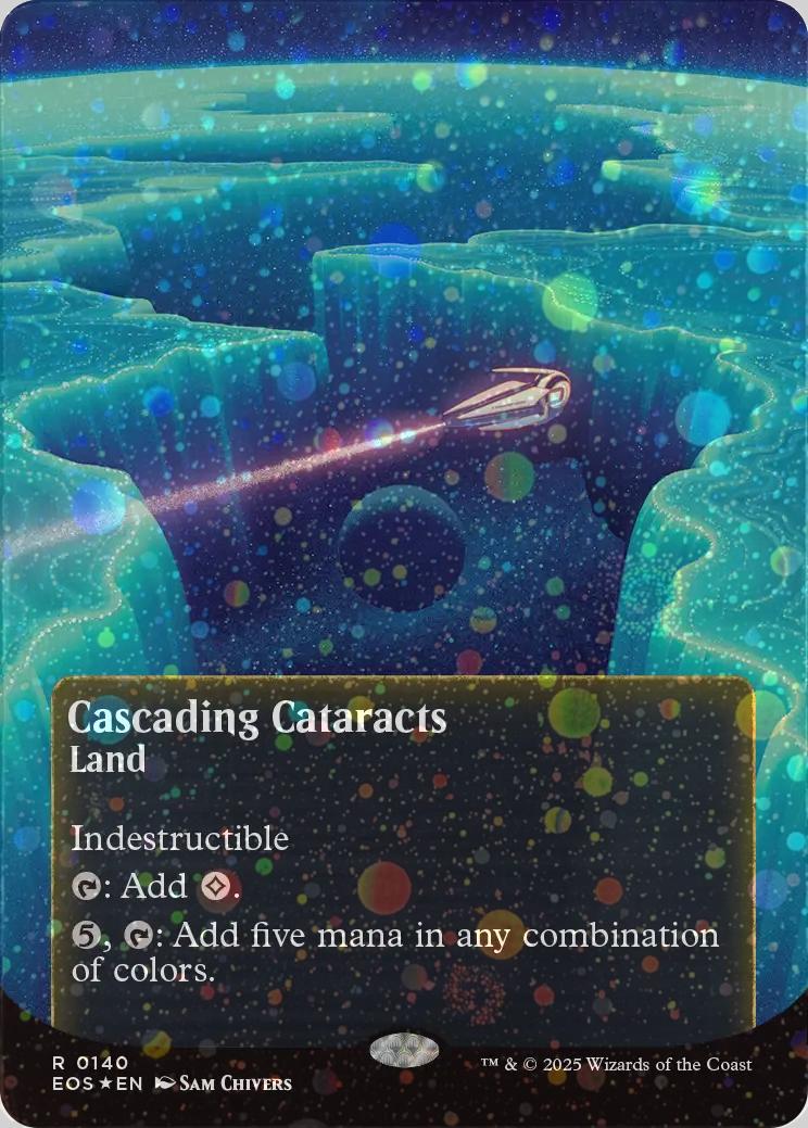 Cascading Cataracts [140] [Borderless] [Poster] [Edge of Eternities: Stellar Sights] [Galaxy Foil]