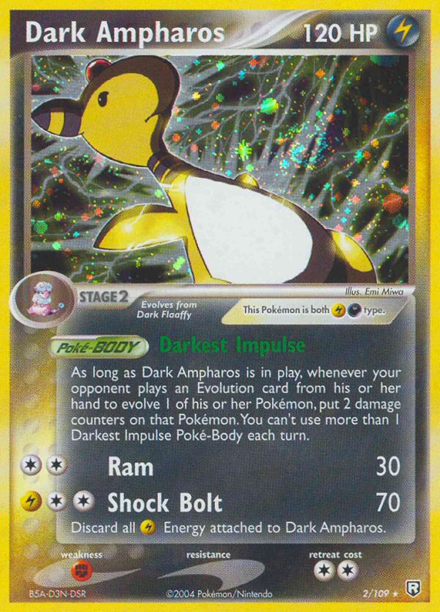 Dark Ampharos - 2/109 - Rare Holo [ex7-2] [Holo]