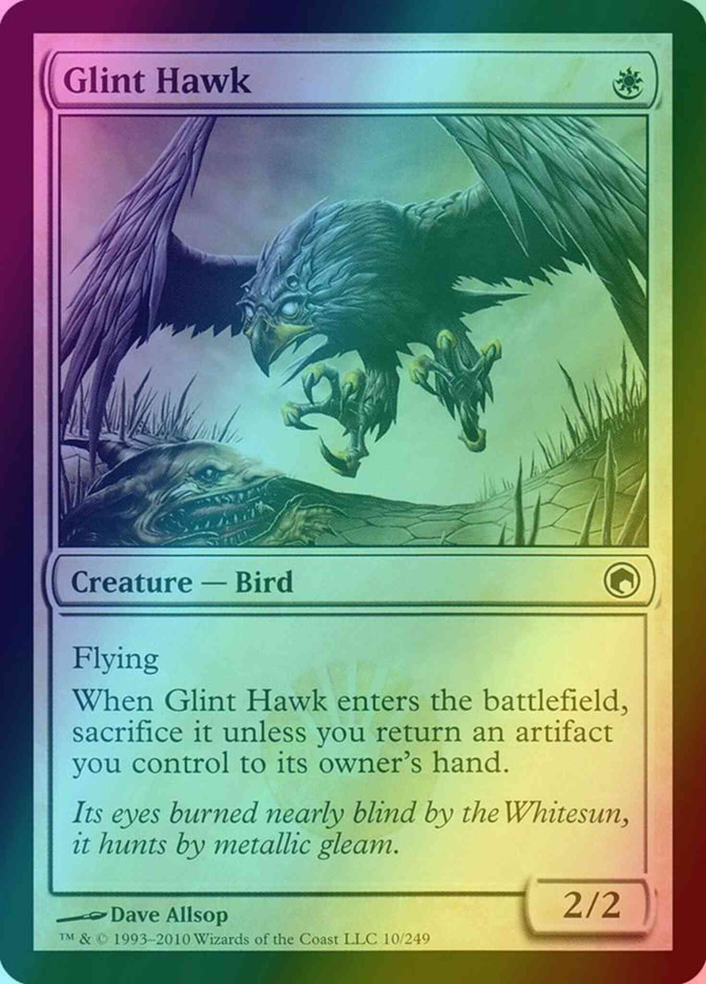 Glint Hawk [10] [Scars Of Mirrodin] [Foil]