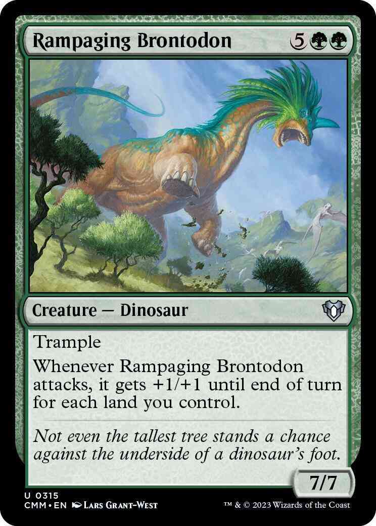 Rampaging Brontodon [315] [Commander Masters] [Non-Foil]