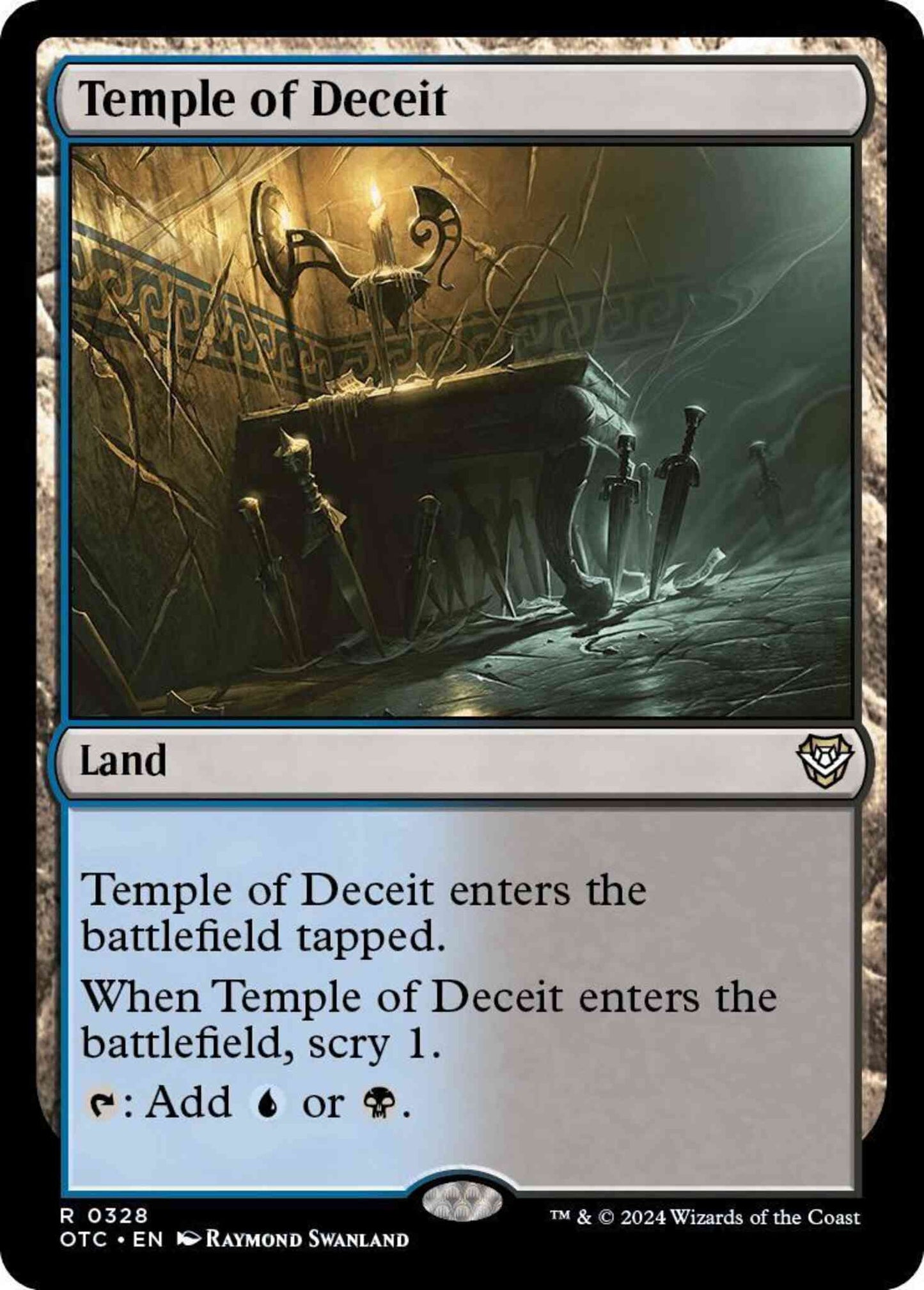 Temple of Deceit [328] [Outlaws of Thunder Junction: Commander] [Non-Foil]