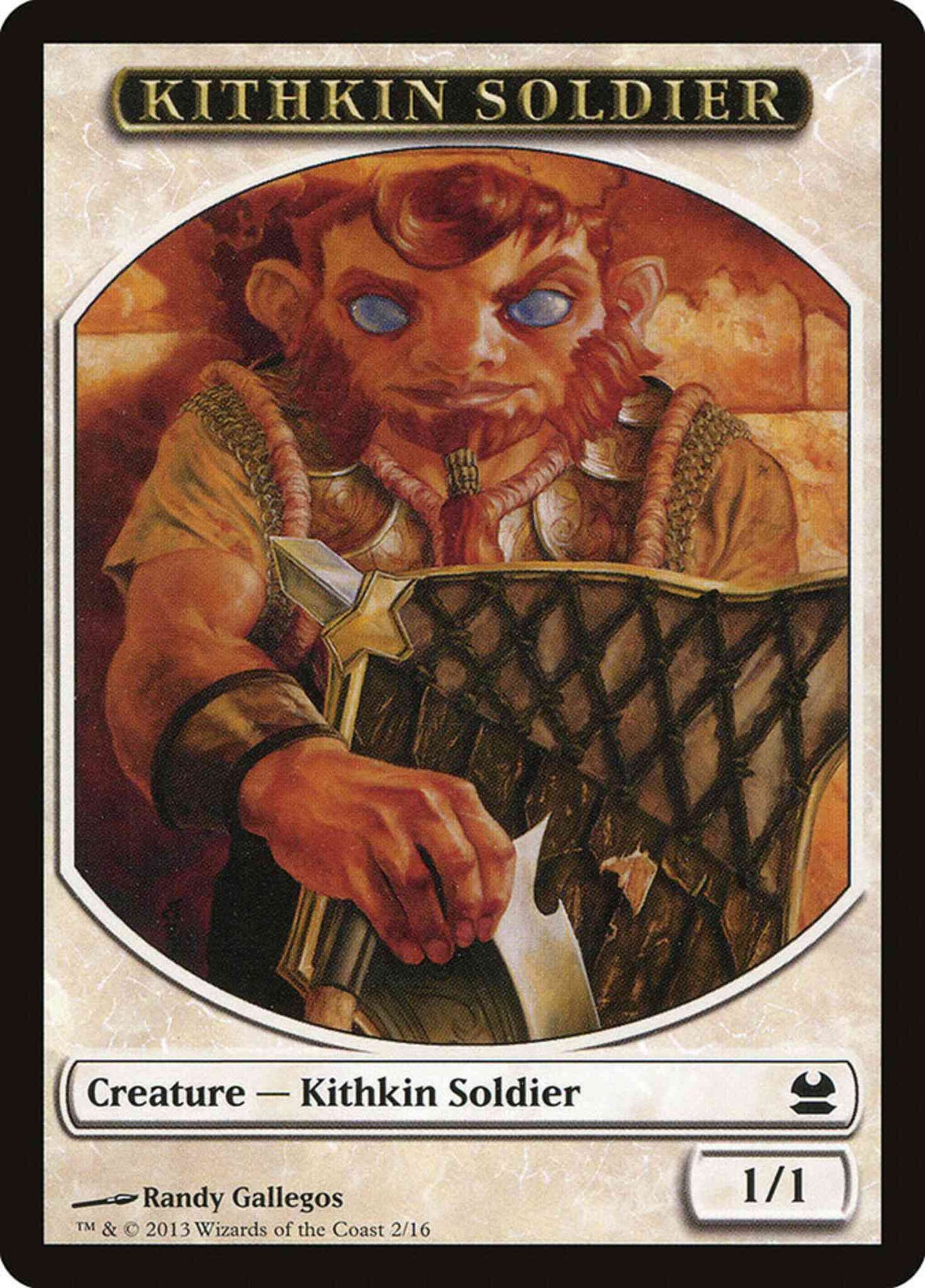Kithkin Soldier Token [02] [Modern Masters Tokens] [Non-Foil]