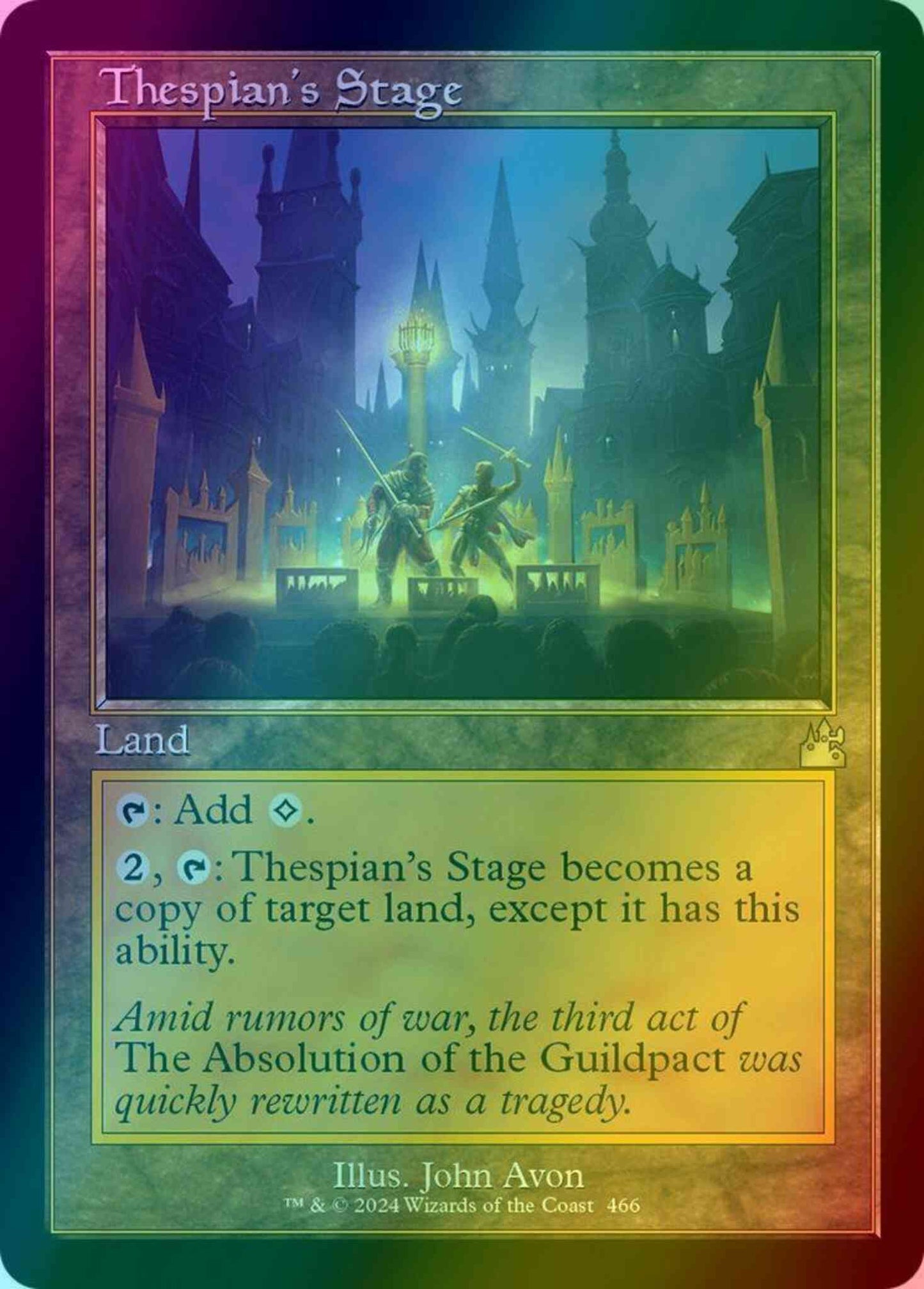 Thespian's Stage [466] [Retro Frame] [Ravnica Remastered] [Foil]