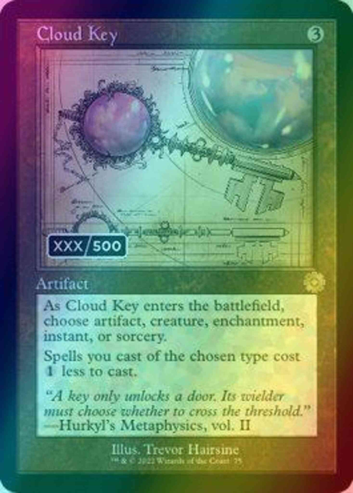 Cloud Key - Serial Numbered [75z] [Retro Frame] [Schematic] [The Brothers' War Retro Artifacts] [Foil]