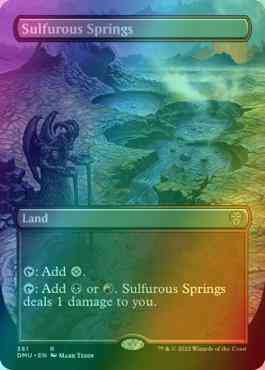 Sulfurous Springs [381] [Borderless] [Dominaria United] [Foil]