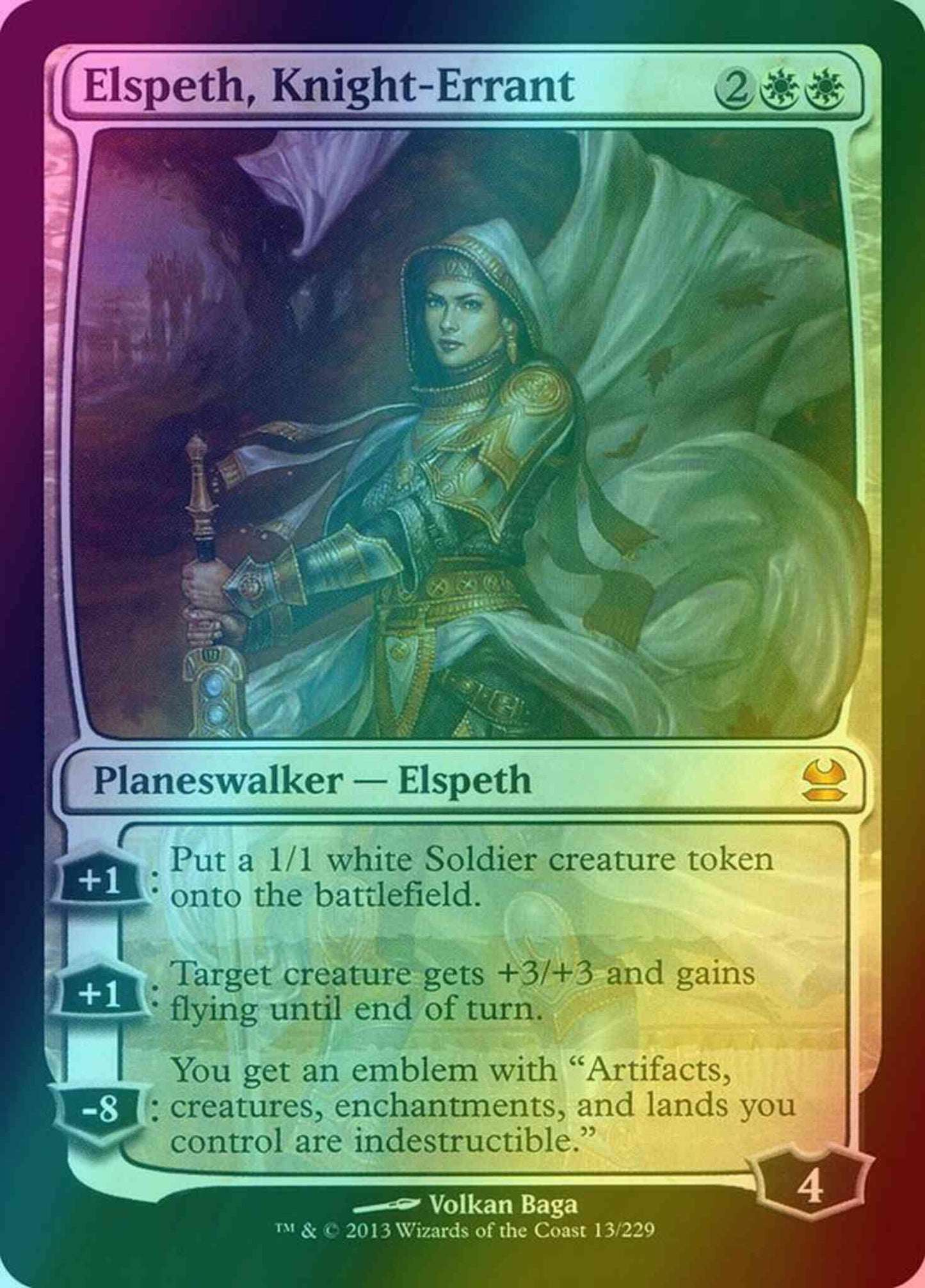 Elspeth, Knight-Errant [13] [Modern Masters] [Foil]