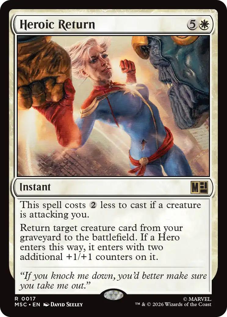Heroic Return [17] [Marvel Super Heroes: Commander] [Non-Foil]