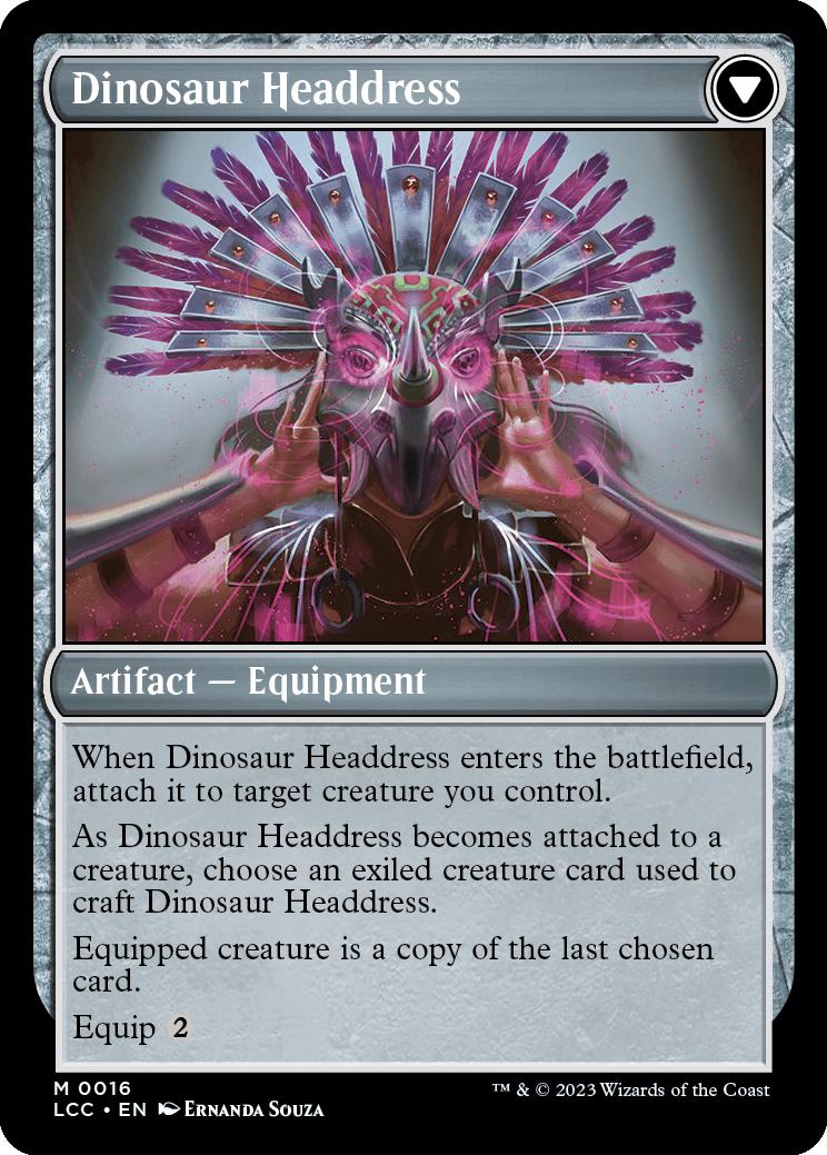 Paleontologist's Pick-Axe // Dinosaur Headdress [16] [The Lost Caverns of Ixalan: Commander] [Non-Foil]