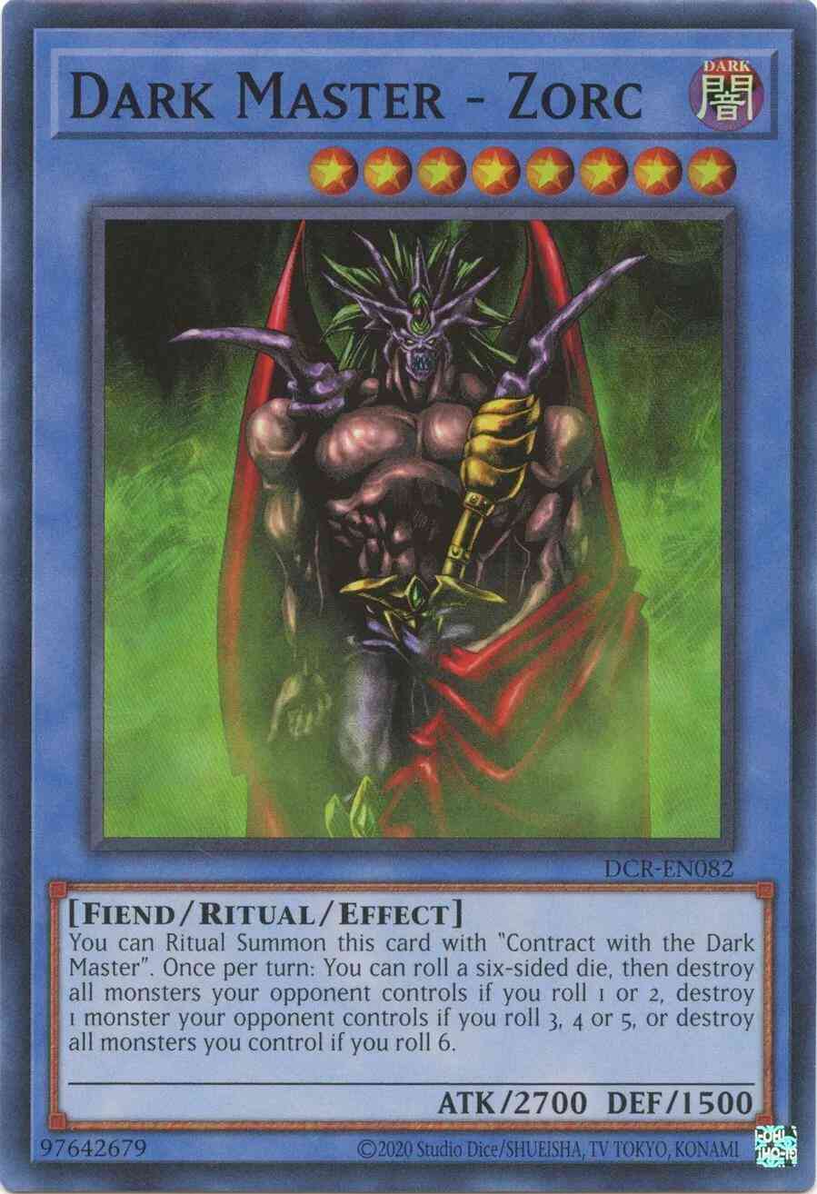 Dark Master - Zorc - 25th Anniversary - DCR-EN082 - Super Rare - Unlimited