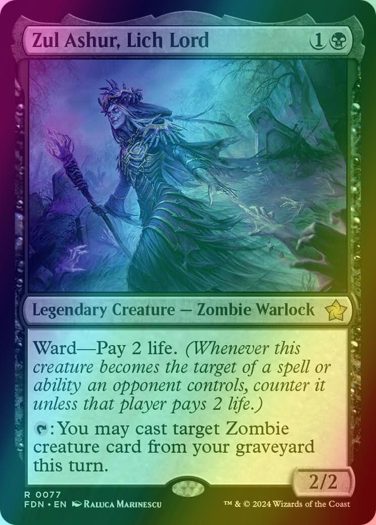 Zul Ashur, Lich Lord [77] [Foundations] [Foil]