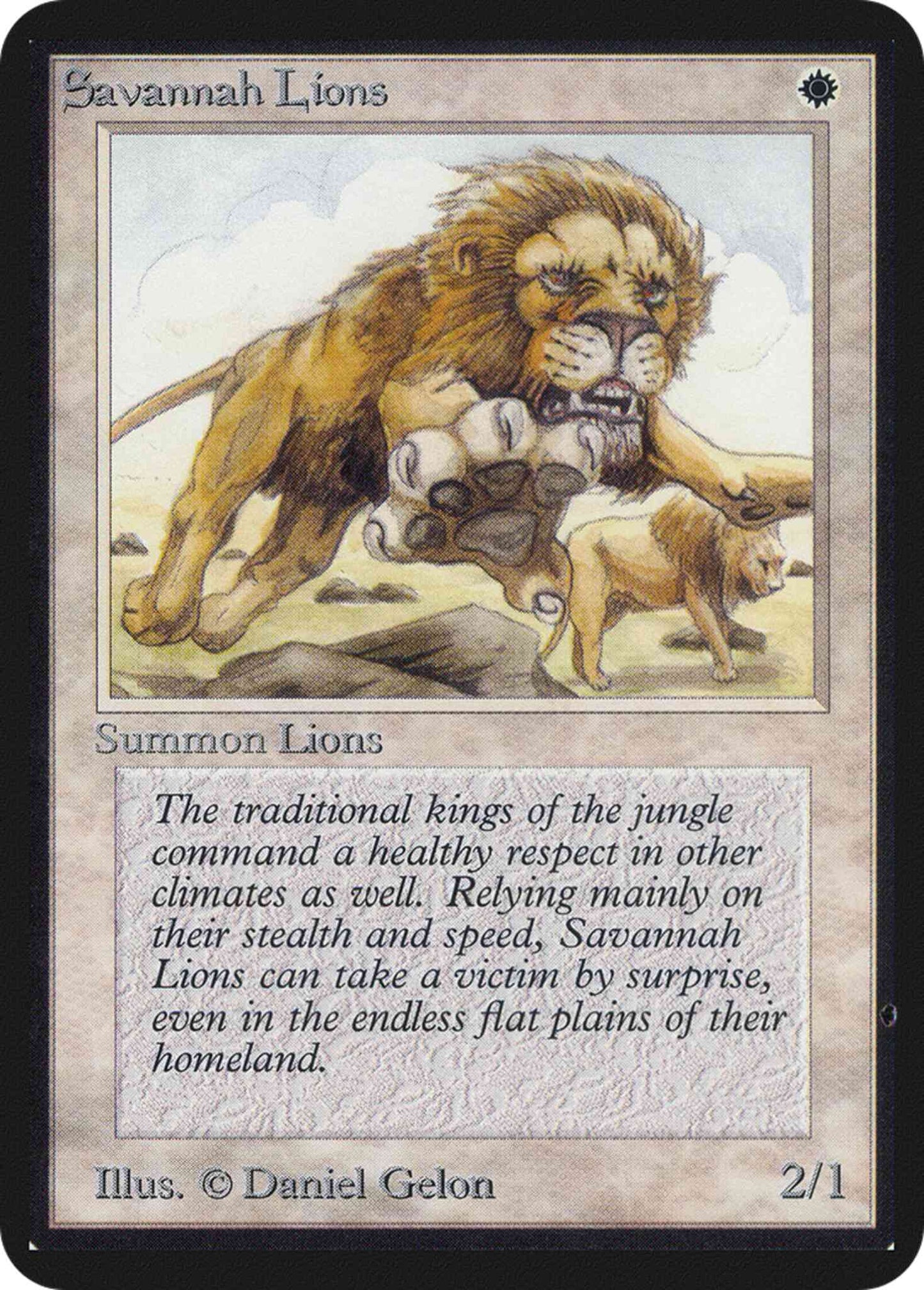 Savannah Lions [38] [Limited Edition Alpha] [Non-Foil]