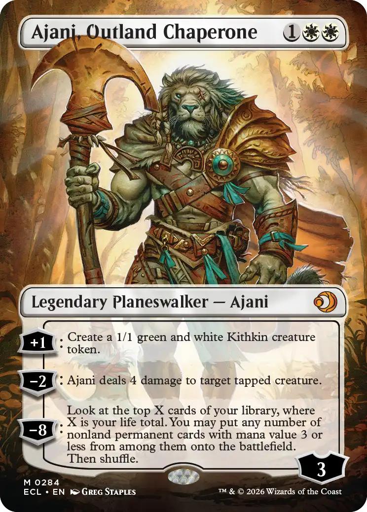 Ajani, Outland Chaperone [284] [Borderless] [Lorwyn Eclipsed] [Non-Foil]