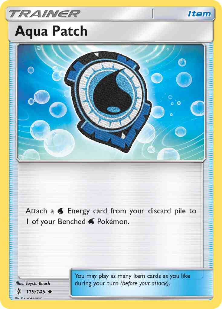 Aqua Patch - 119/145 - Uncommon [sm2-119] [Non-Holo]