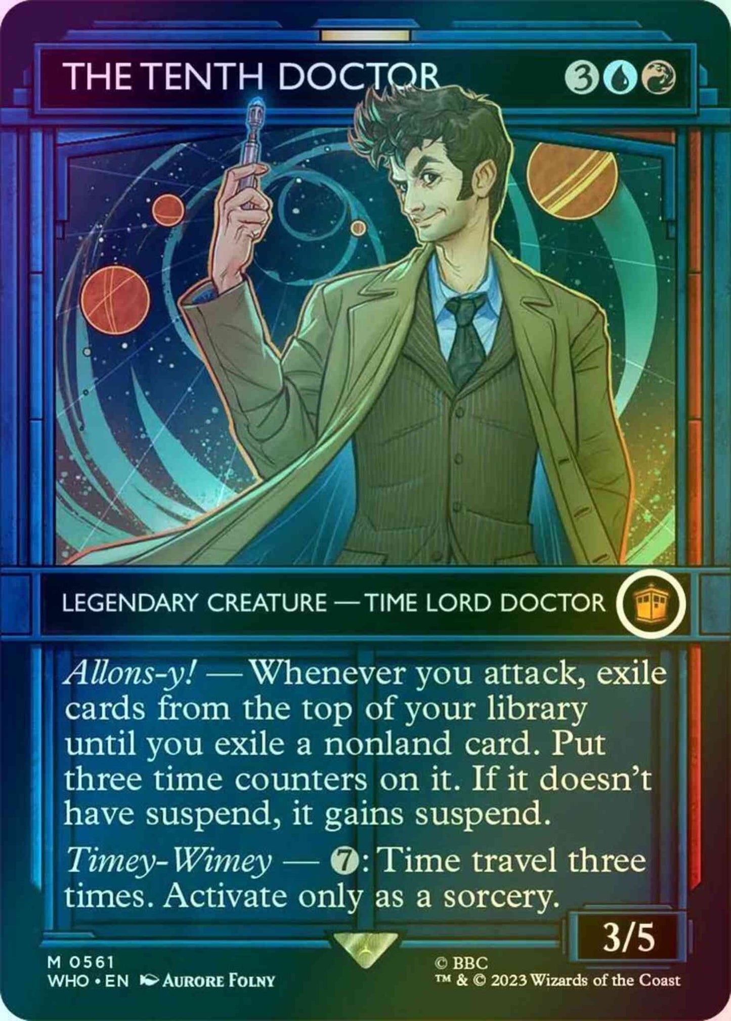 The Tenth Doctor [561] [TARDIS Showcase] [Universes Beyond: Doctor Who] [Foil]