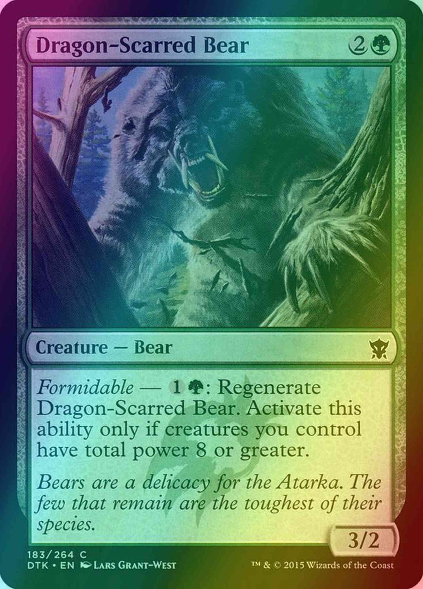 Dragon-Scarred Bear [183] [Dragons Of Tarkir] [Foil]