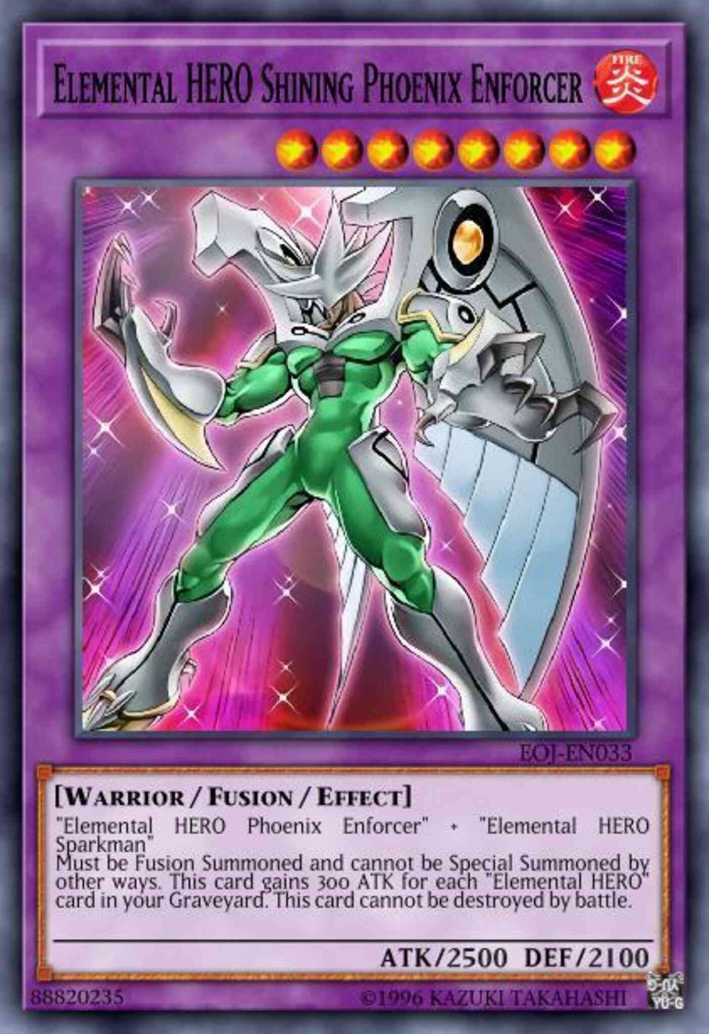 Elemental HERO Shining Phoenix Enforcer - LCGX-EN139 - Secret Rare - Unlimited