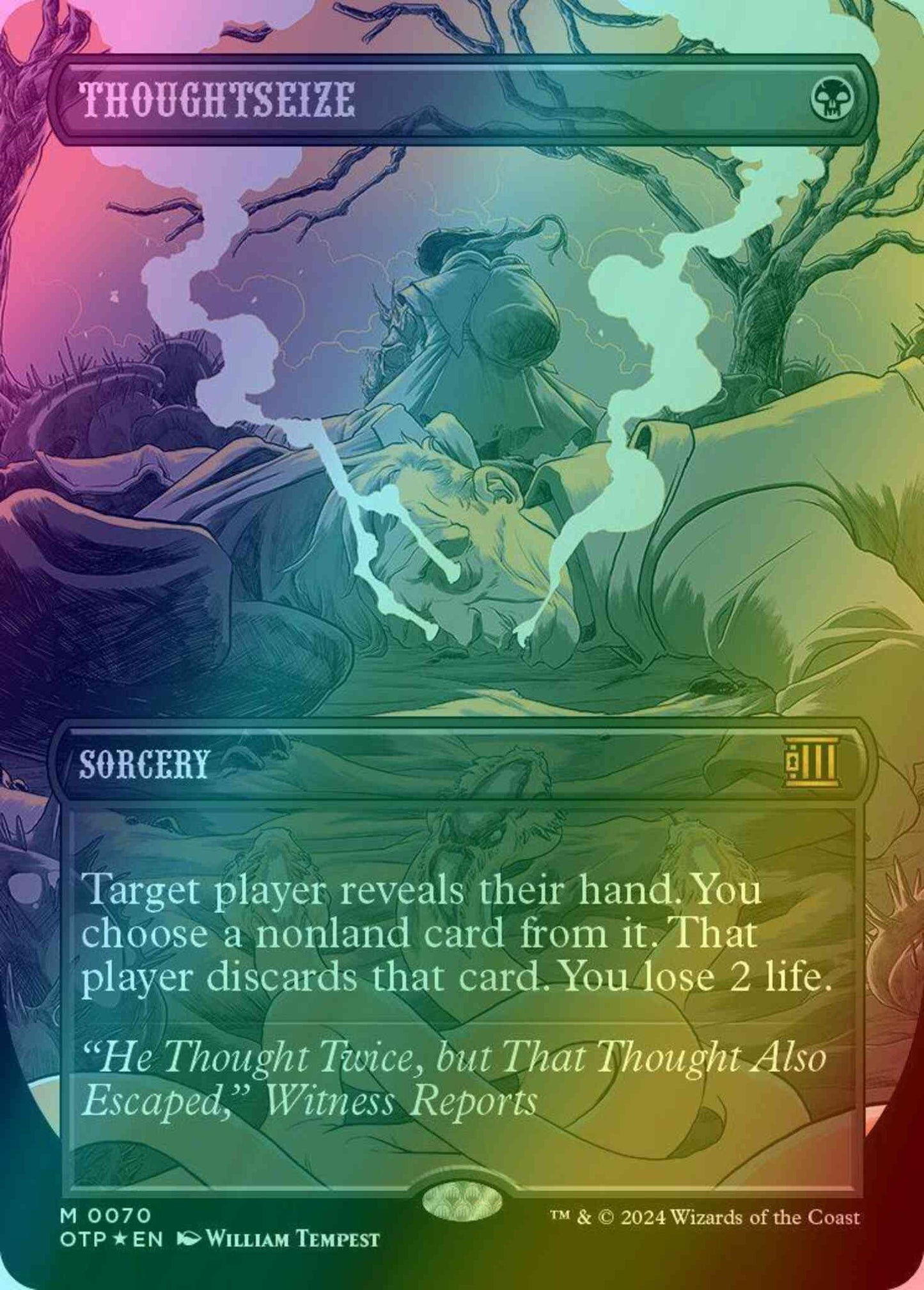 Thoughtseize [70] [Borderless] [Breaking News] [Textured Foil]