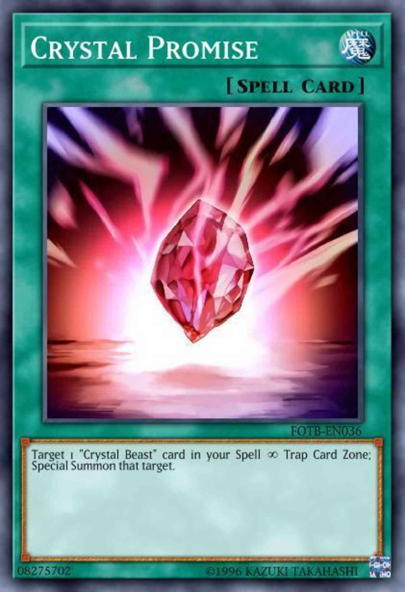Crystal Promise - RYMP-EN052 - Secret Rare - 1st Edition