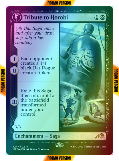 Tribute to Horobi // Echo of Death's Wail [Prerelease] [124s] [Kamigawa: Neon Dynasty: Promos] [Foil]