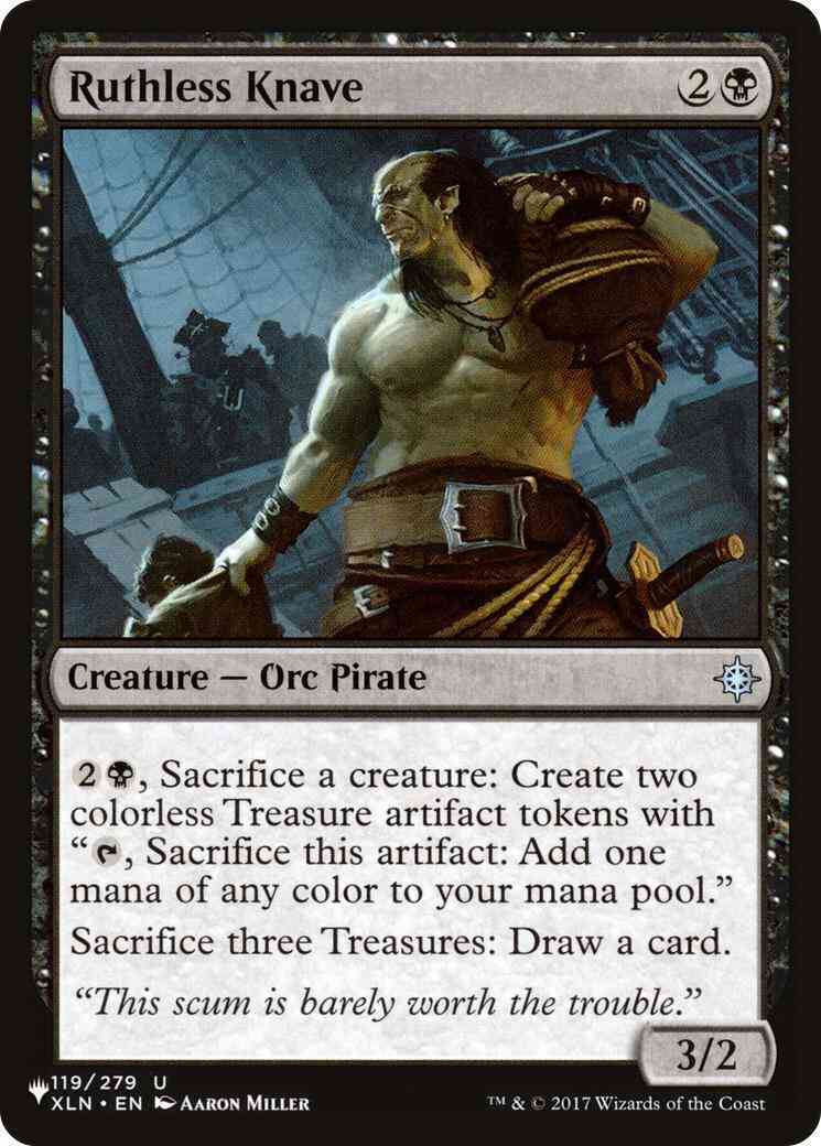 Ruthless Knave [XLN-119] [The List] [Non-Foil]