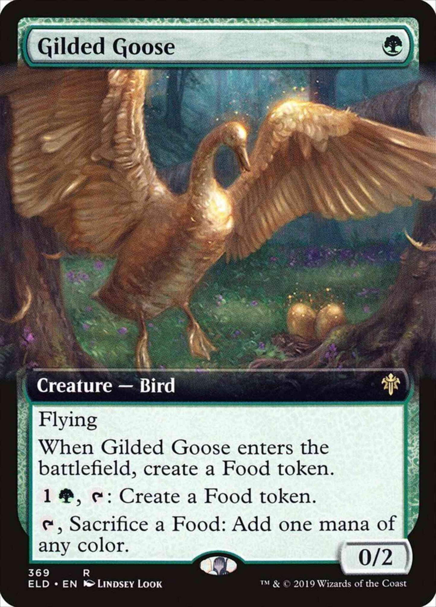 Gilded Goose [369] [Extended Art] [Throne of Eldraine] [Non-Foil]