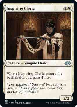 Inspiring Cleric [199] [Jumpstart 2022] [Non-Foil]