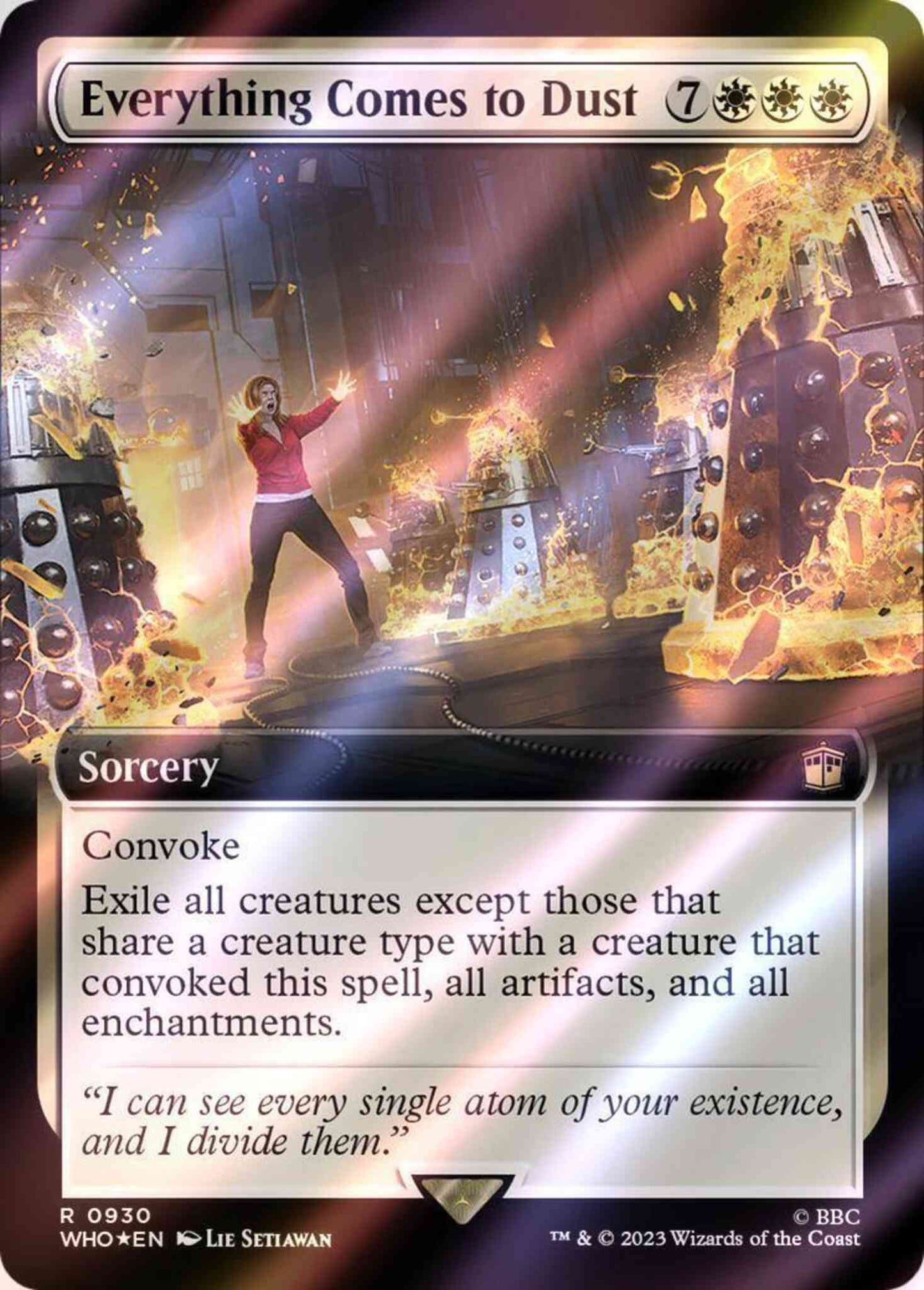 Everything Comes to Dust [930] [Extended Art] [Universes Beyond: Doctor Who] [Surge Foil]