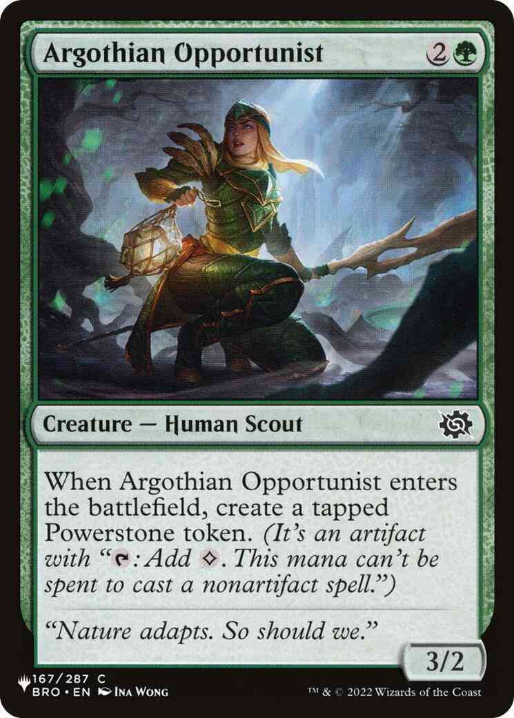 Argothian Opportunist [BRO-167] [The List] [Non-Foil]
