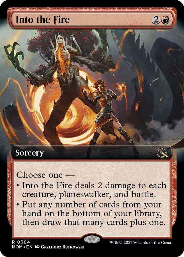 Into the Fire [364] [Extended Art] [March of the Machine] [Non-Foil]
