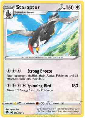 Staraptor - 119/172 - Rare [swsh9-119] [Non-Holo]