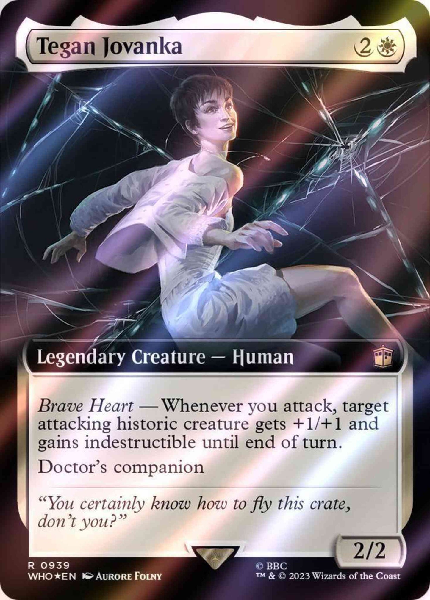 Tegan Jovanka [939] [Extended Art] [Universes Beyond: Doctor Who] [Surge Foil]