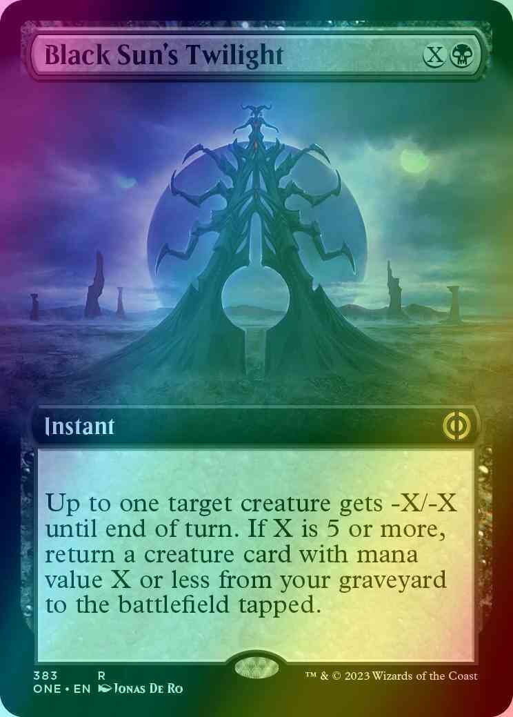 Black Sun's Twilight [383] [Extended Art] [Phyrexia: All Will Be One] [Foil]
