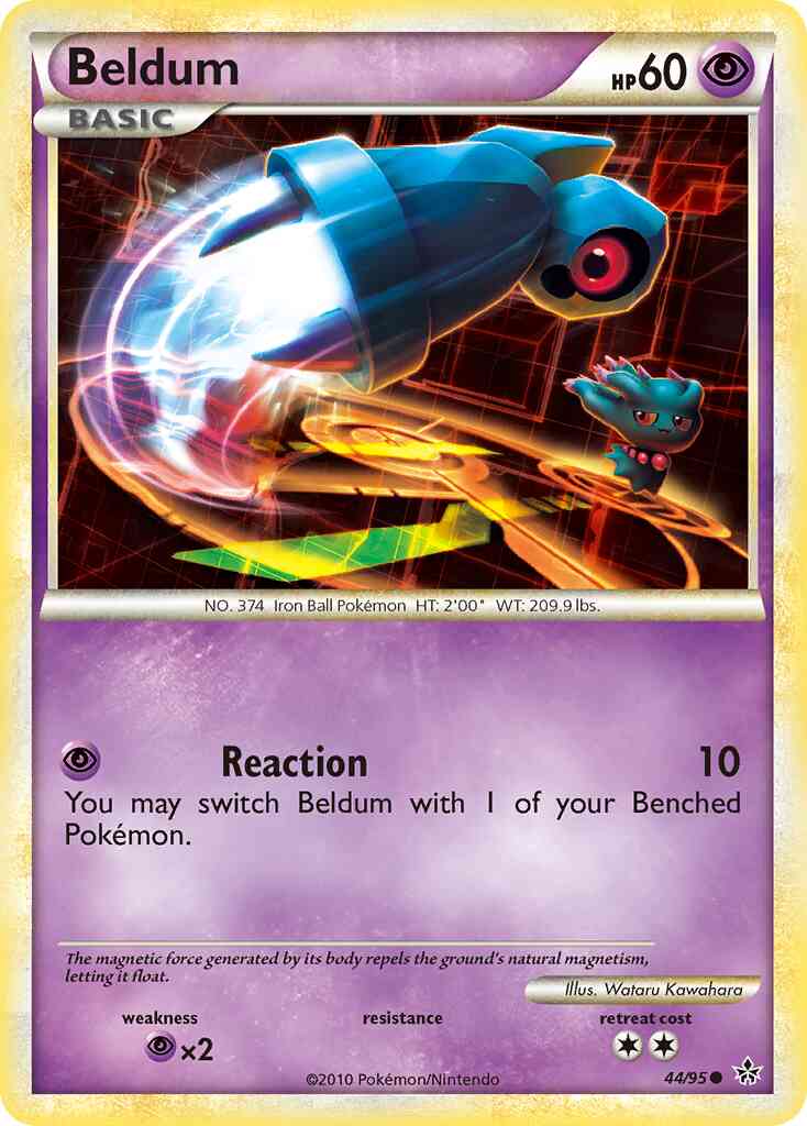 Beldum - 44/95 - Common [hgss2-44] [Reverse Holo]