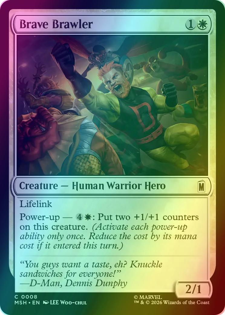 Brave Brawler [8] [Marvel Super Heroes] [Foil]