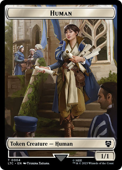 Human Soldier Token (02) // Human Token (04) [The Lord of the Rings: Tales of Middle-earth: Commander: Tokens] [Non-Foil]