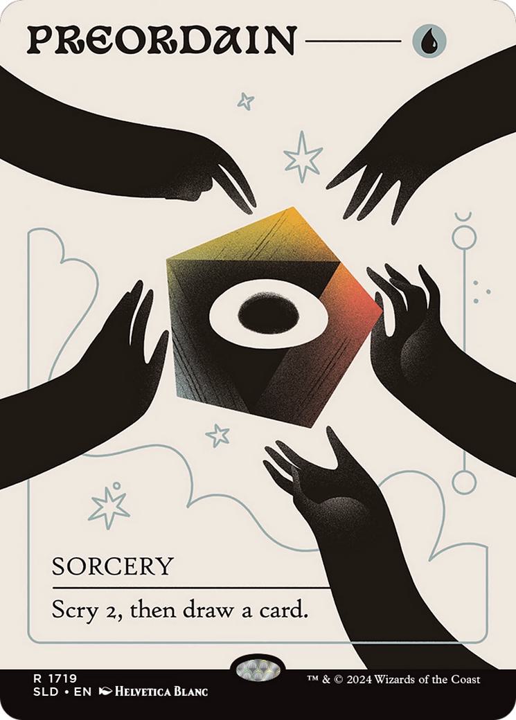 Preordain [1719] [Borderless] [Astral Sorceries] [Secret Lair Drop] [Non-Foil]