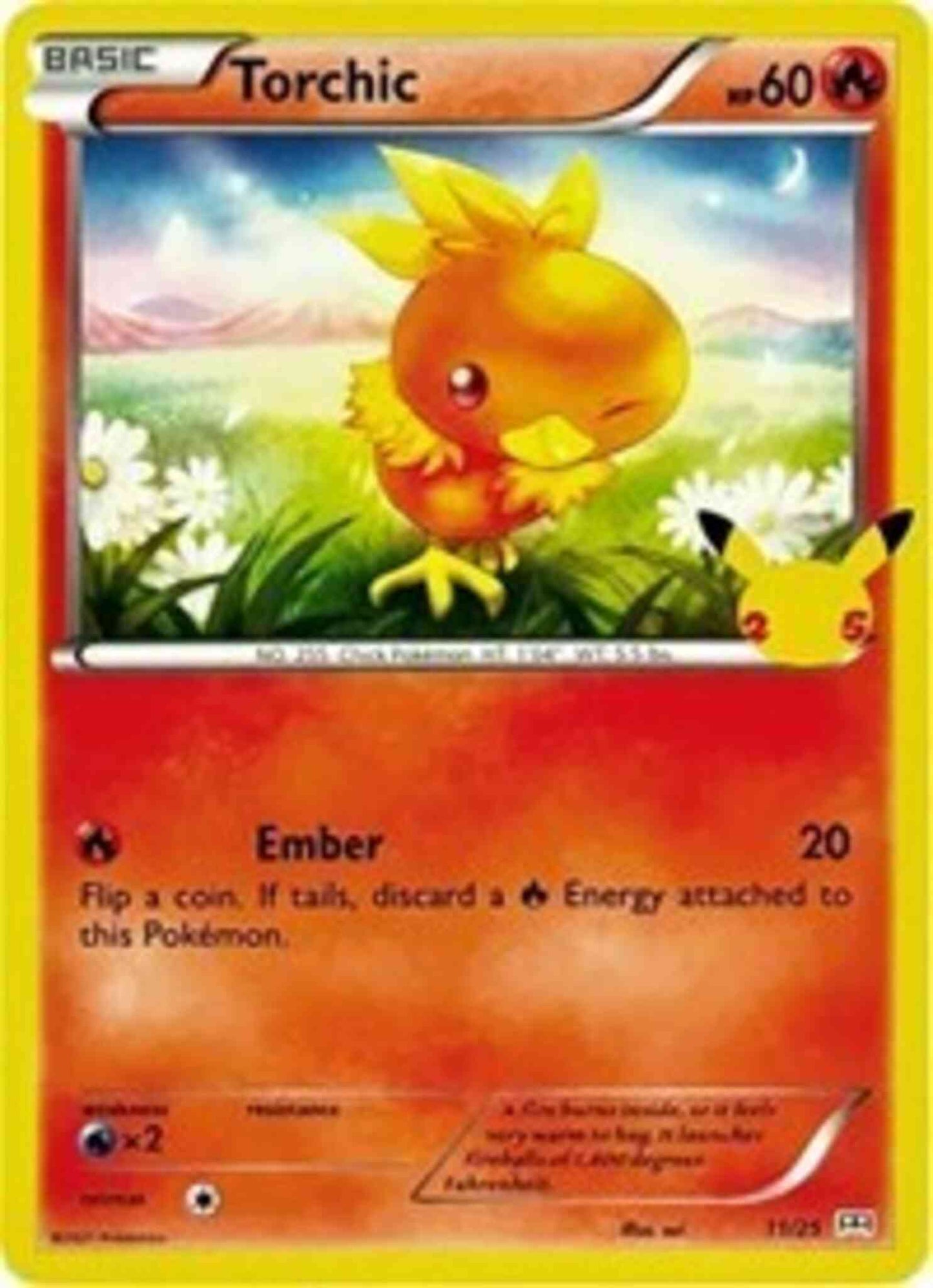 Torchic - McDonald's 25th Anniversary - 11/25 - Promo [mcd21-11] [Non-Holo]