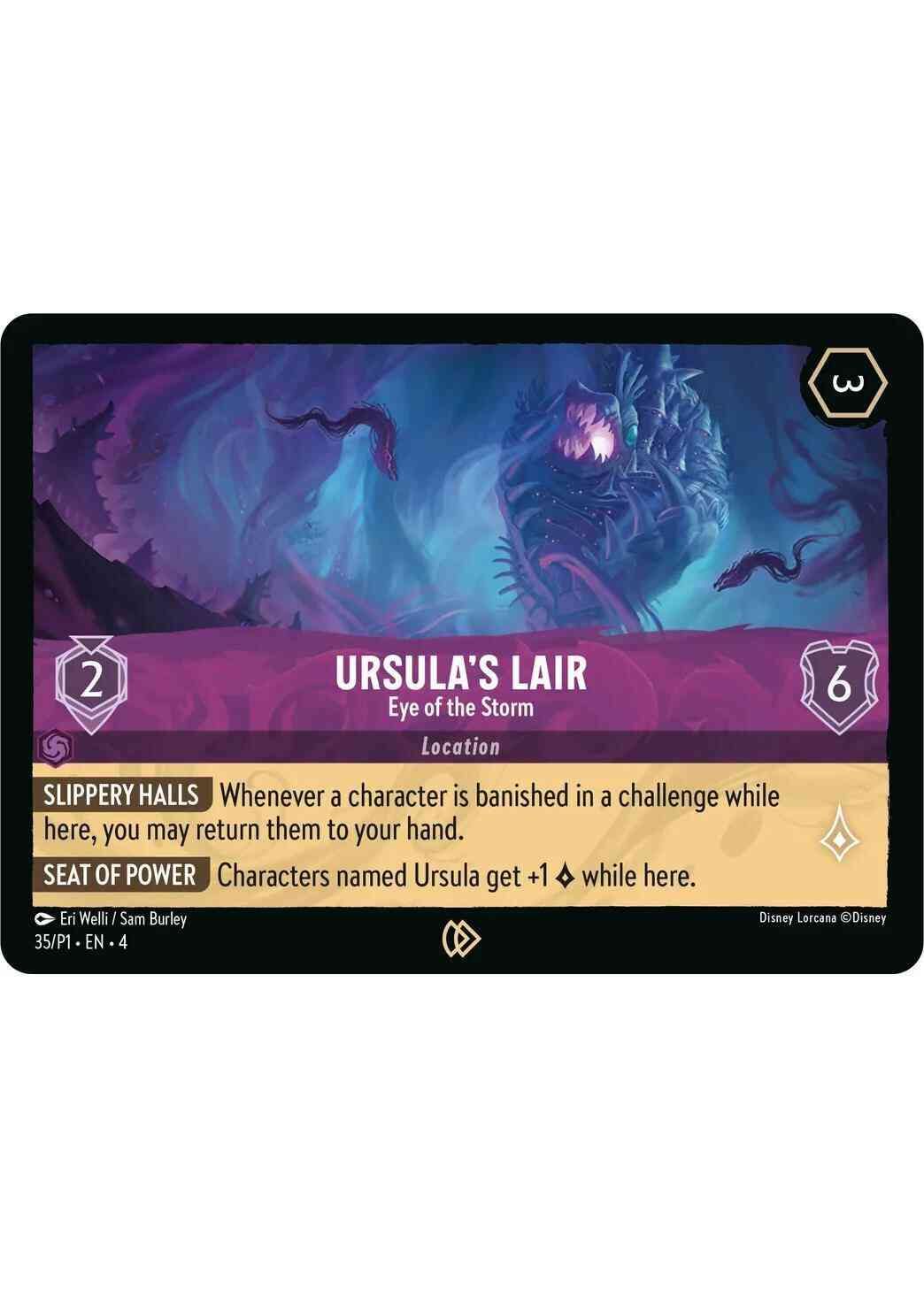 Ursula's Lair - Eye of the Storm - 35/P1 [Disney Lorcana Promo Cards] [Cold Foil]