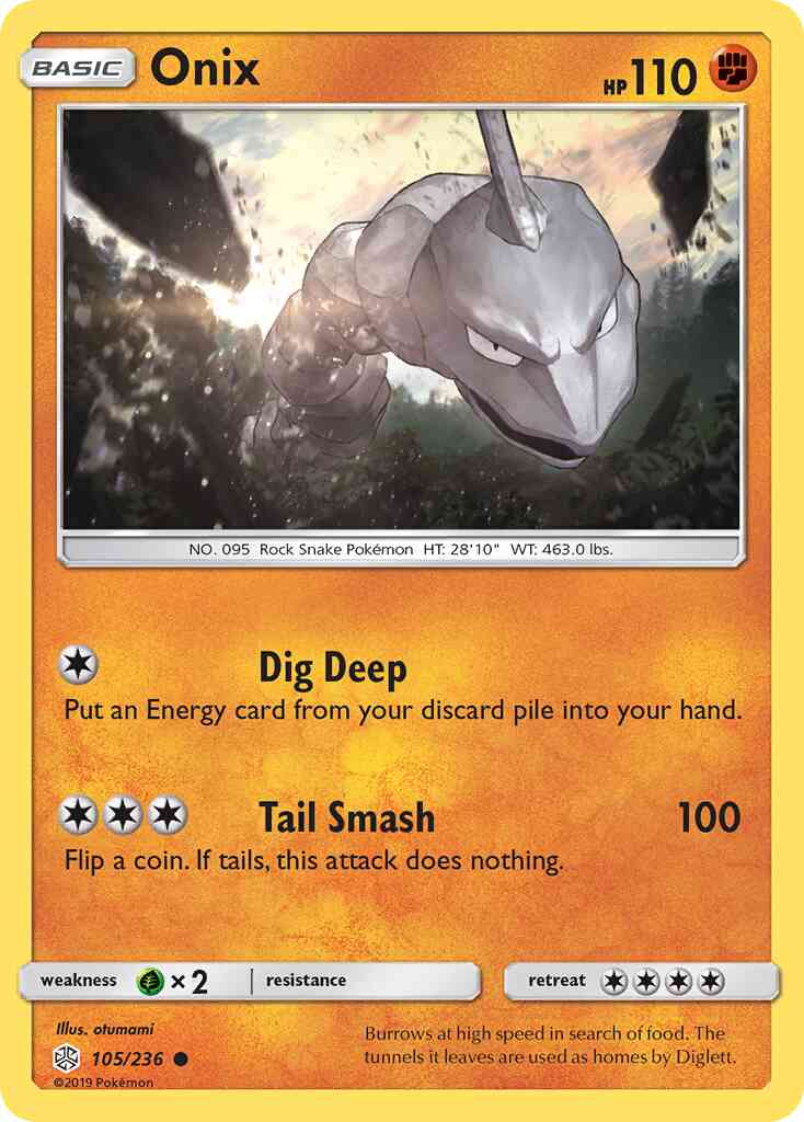 Onix - 105/236 - Common [sm12-105] [Reverse Holo]