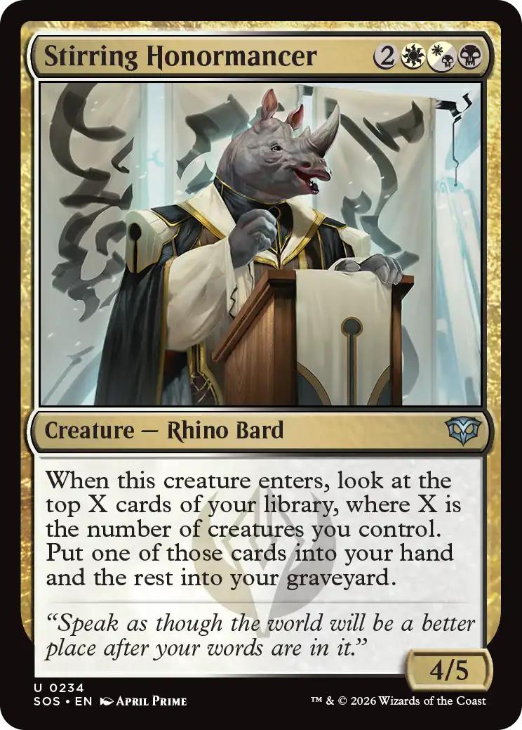 Stirring Honormancer [234] [Secrets of Strixhaven] [Non-Foil]