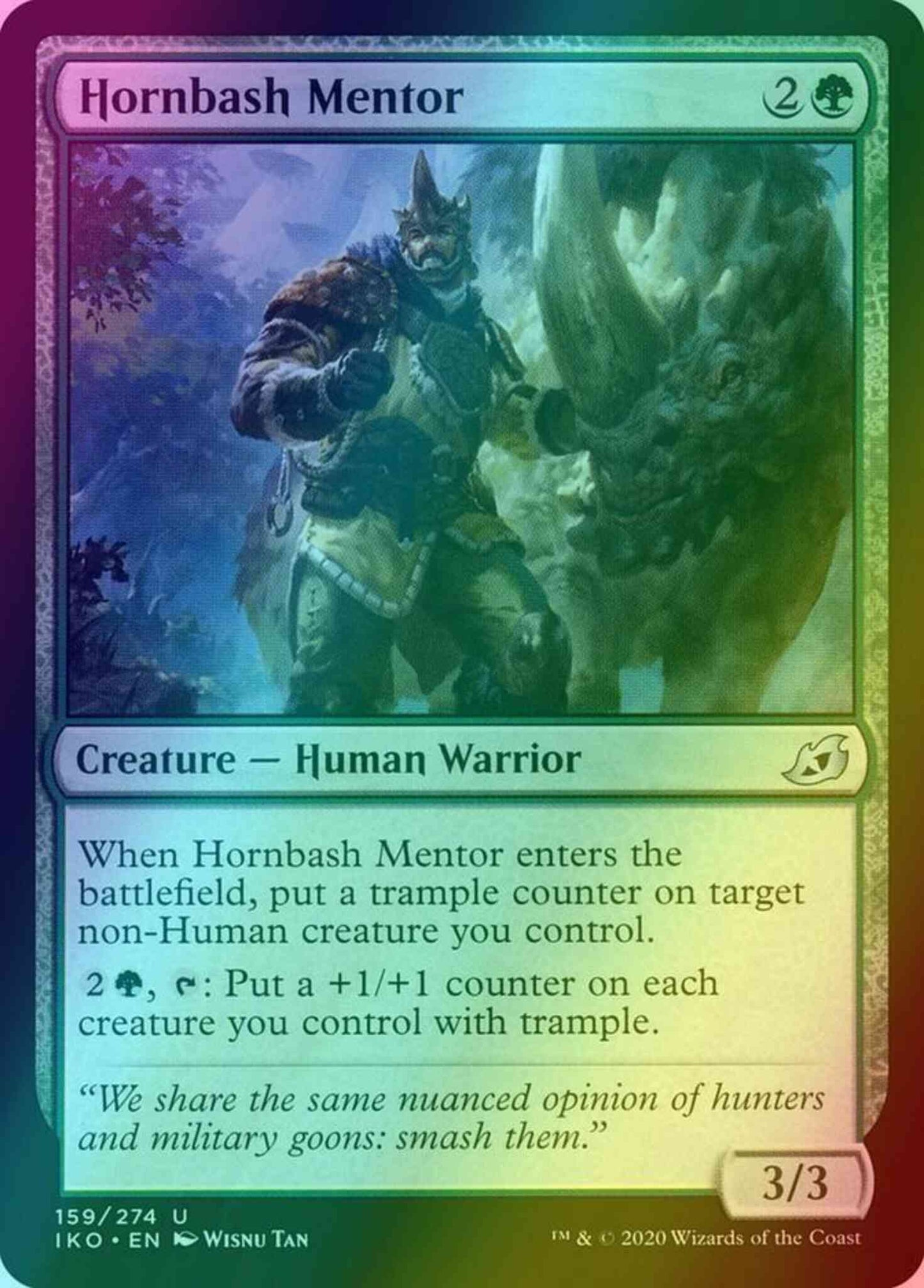 Hornbash Mentor [159] [Ikoria: Lair of Behemoths] [Foil]