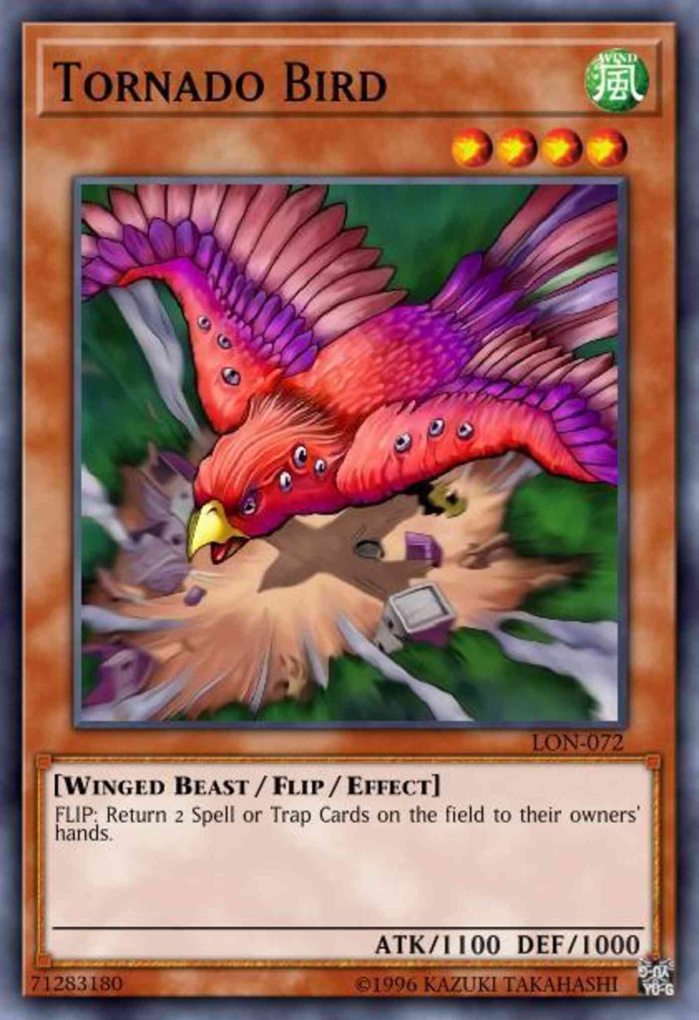 Tornado Bird - LON-072 - Rare - 1st Edition
